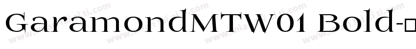 GaramondMTW01 Bold字体转换